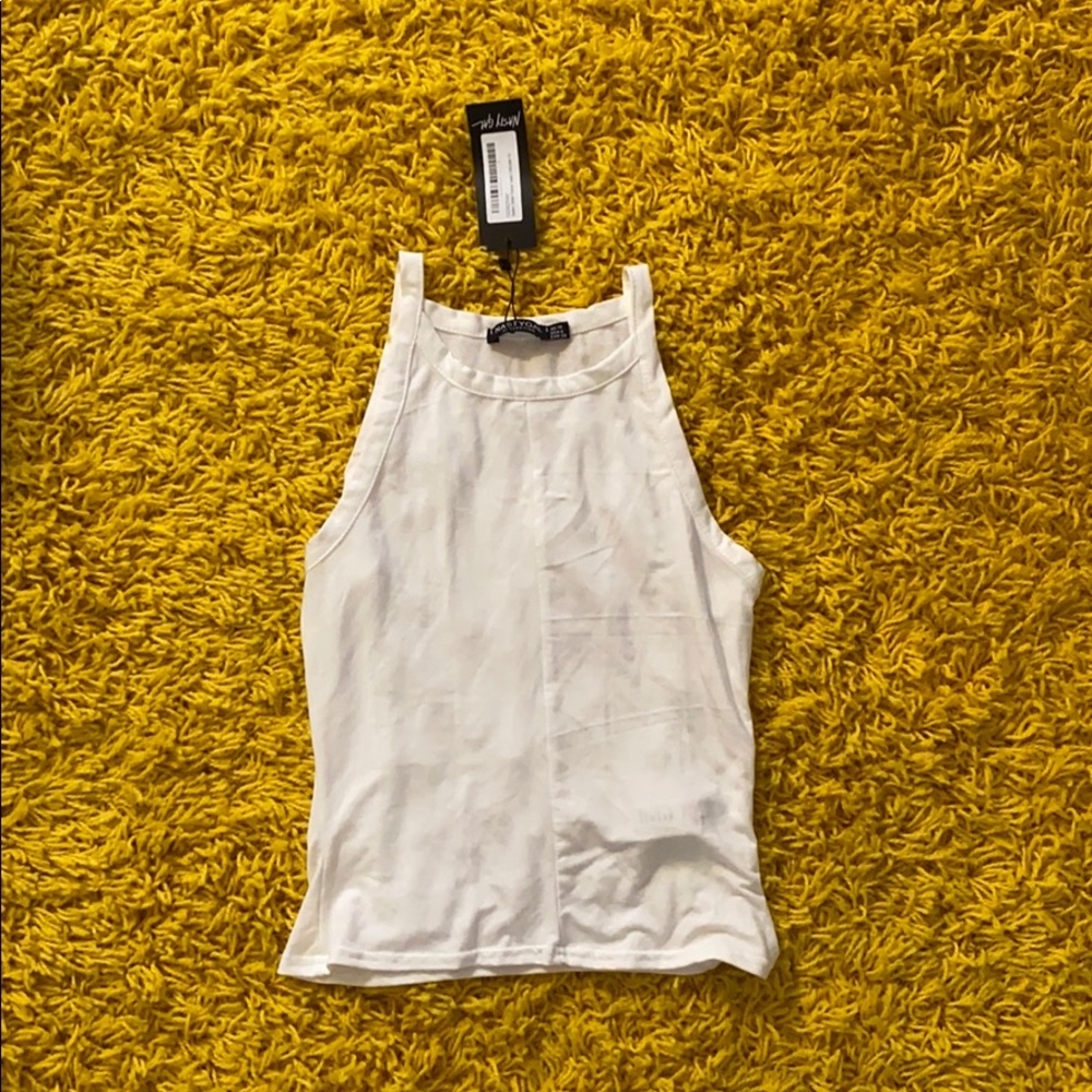 Racer back seam top